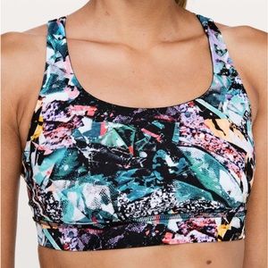 lululemon Energy Bra Color Clash Size 4